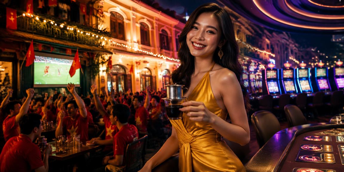 Người dùng tại Hà Nội đọc đánh giá casino trực tuyến bên tách cà phê buổi tối